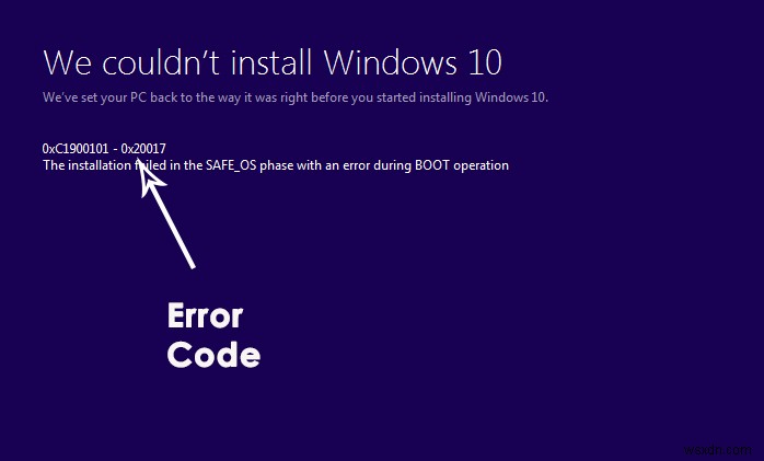 Windows 10 오류 C1900101 – 0x20017 해결 방법 총정리
