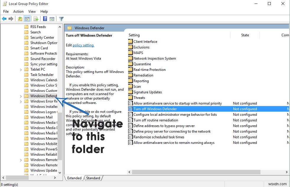 Windows Defender(Security Essentials) 오류 0x8050800d 해결 방법