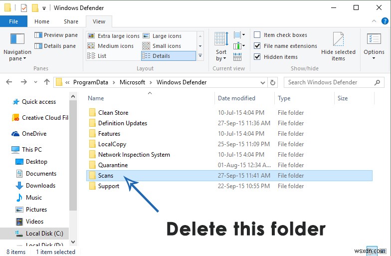 Windows Defender(Security Essentials) 오류 0x8050800d 해결 방법