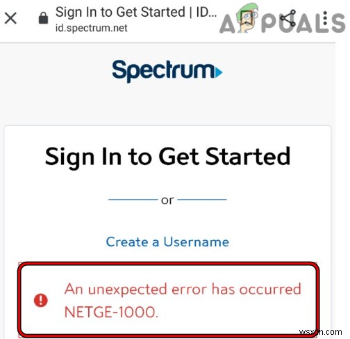 스펙트럼(Spectrum)  예기치 않은 오류가 발생했습니다 NETGE-1000  오류 해결 방법
