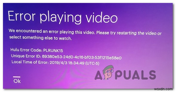Hulu 오류 코드 PLRUNK15·PLAREQ17 해결 방법 총정리