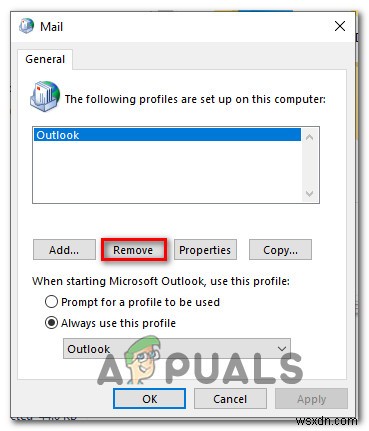 [해결]  이 Outlook 데이터 파일을 삭제할 수 없습니다  오류 수정 방법