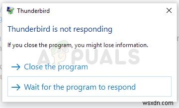 Windows에서 Mozilla Thunderbird가 응답하지 않을 때 해결하는 4가지 방법