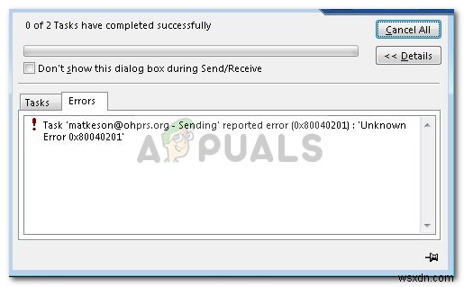 Outlook 오류 0x80040201 해결 방법: 메일 전송 시 발생하는 오류 완벽 가이드