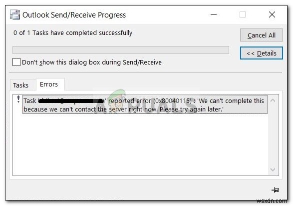 Microsoft Outlook 오류 0x80040115 해결 방법 총정리
