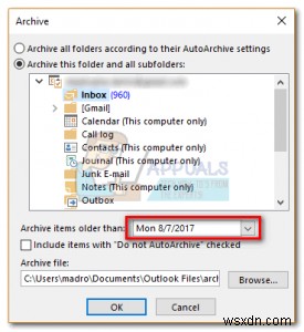 Outlook 2007·2010·2013·2016에서 이메일 보관(Archive)하는 방법 총정리