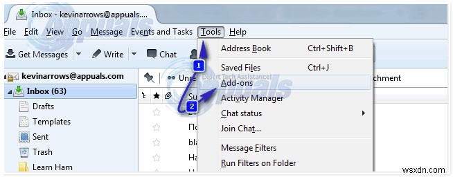 Thunderbird에서 Microsoft Exchange 계정 구성하는 방법