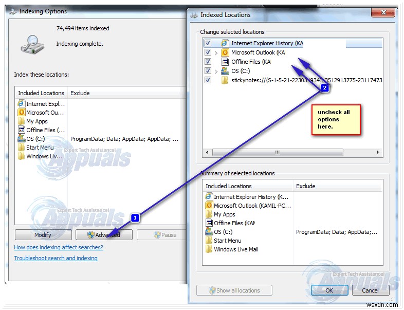 Outlook 2010 검색이 작동하지 않을 때 해결하는 6가지 방법