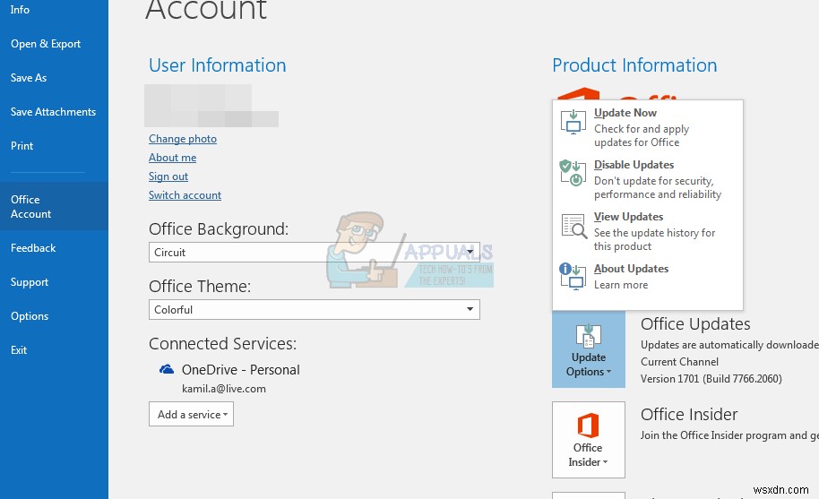 Outlook 2016에서 Excel 파일 미리 보기 시 멈춤 현상 해결 방법