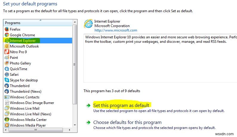 Windows Live 메일에서 링크가 열리지 않을 때 해결하는 방법