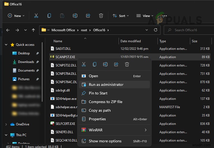 Windows에서 Outlook 오류  (0x8004010F): 데이터 파일에 액세스할 수 없음  해결 방법