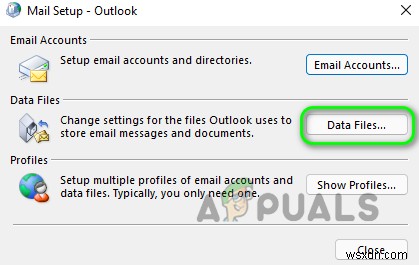 Windows에서 Outlook 오류  (0x8004010F): 데이터 파일에 액세스할 수 없음  해결 방법