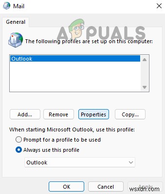Windows에서 Outlook 오류  (0x8004010F): 데이터 파일에 액세스할 수 없음  해결 방법