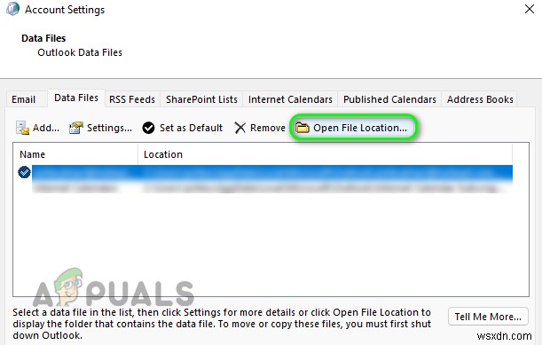 Windows에서 Outlook 오류  (0x8004010F): 데이터 파일에 액세스할 수 없음  해결 방법