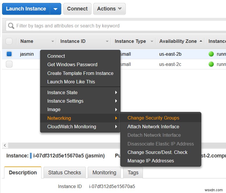 AWS EC2 인스턴스를 다른 보안 그룹으로 이동하는 방법