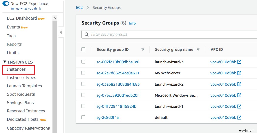 AWS EC2 인스턴스를 다른 보안 그룹으로 이동하는 방법