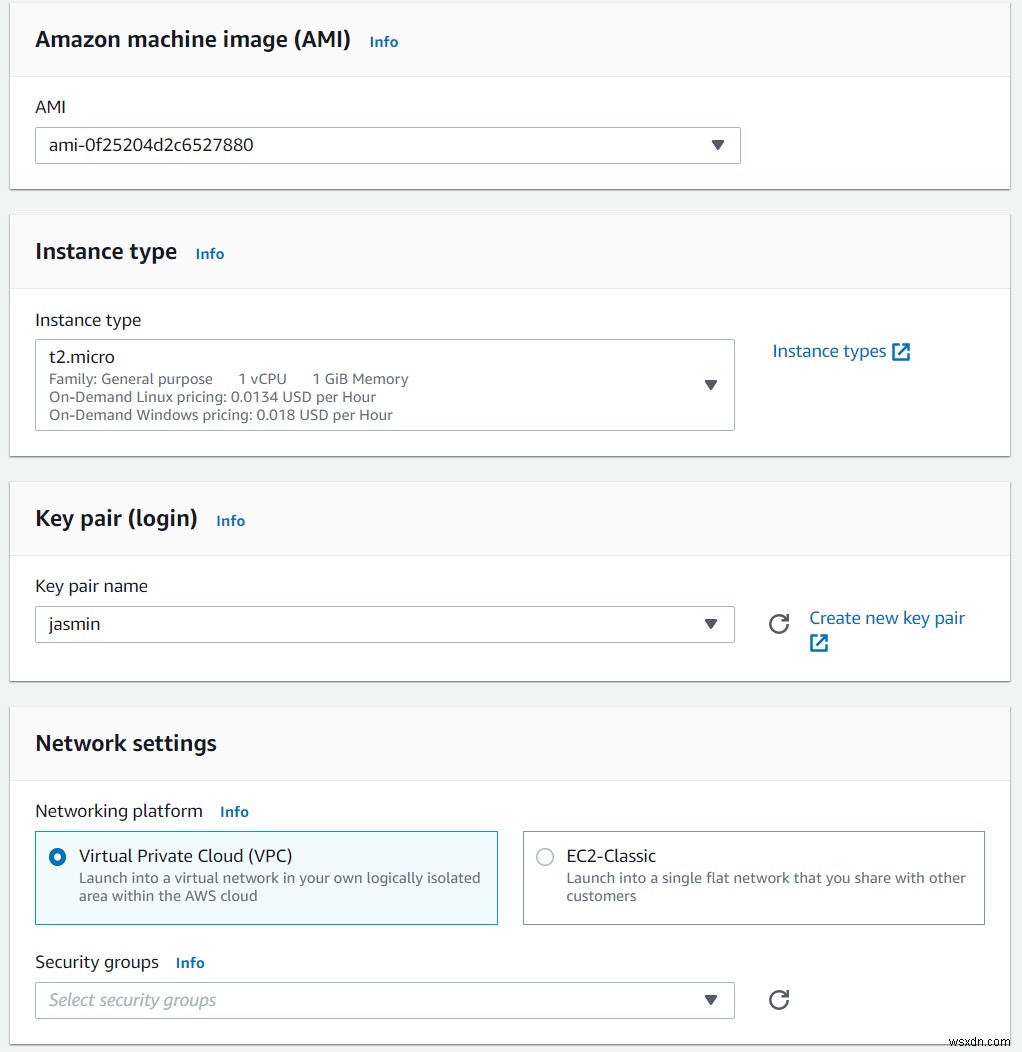 Amazon EC2 인스턴스로 시작 템플릿을 생성하고 새 인스턴스를 시작하는 방법