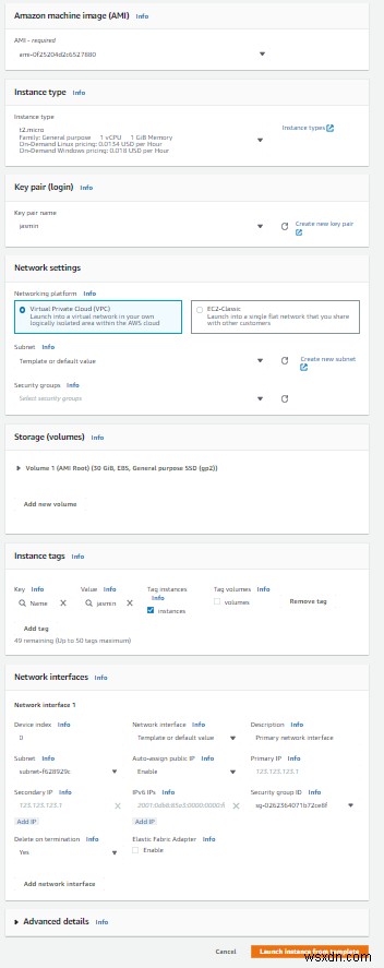 Amazon EC2 인스턴스로 시작 템플릿을 생성하고 새 인스턴스를 시작하는 방법