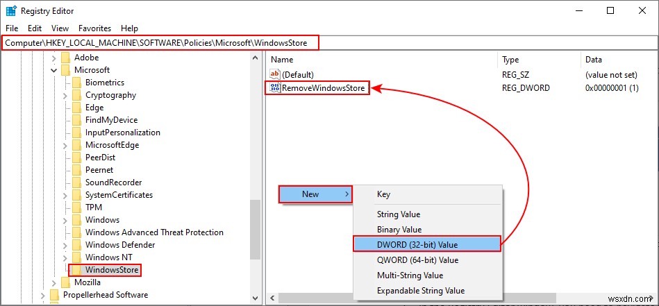 Windows 10 및 Windows Server 2019에서 Microsoft Store 차단하는 방법 총정리