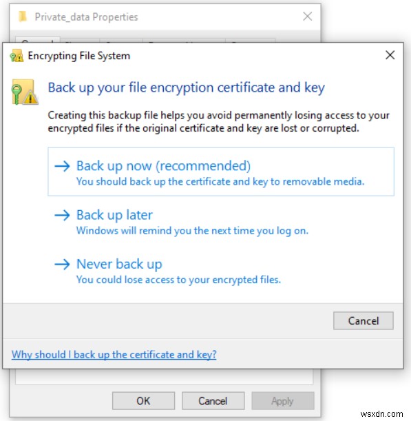 Windows 10에서 EFS(암호화 파일 시스템)로 파일과 폴더를 안전하게 암호화하는 방법