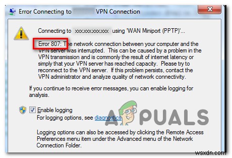Windows에서 VPN 오류 807 해결하는 방법 총정리