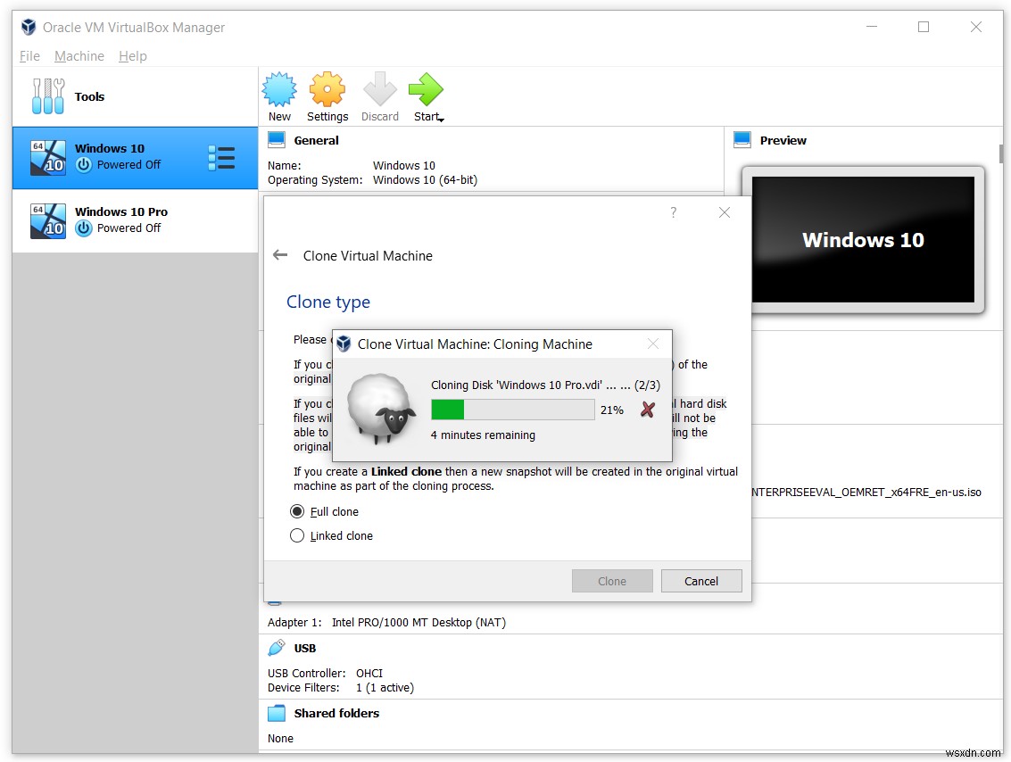 Oracle VM VirtualBox에서 가상 머신 복제하는 방법 (단계별 가이드)