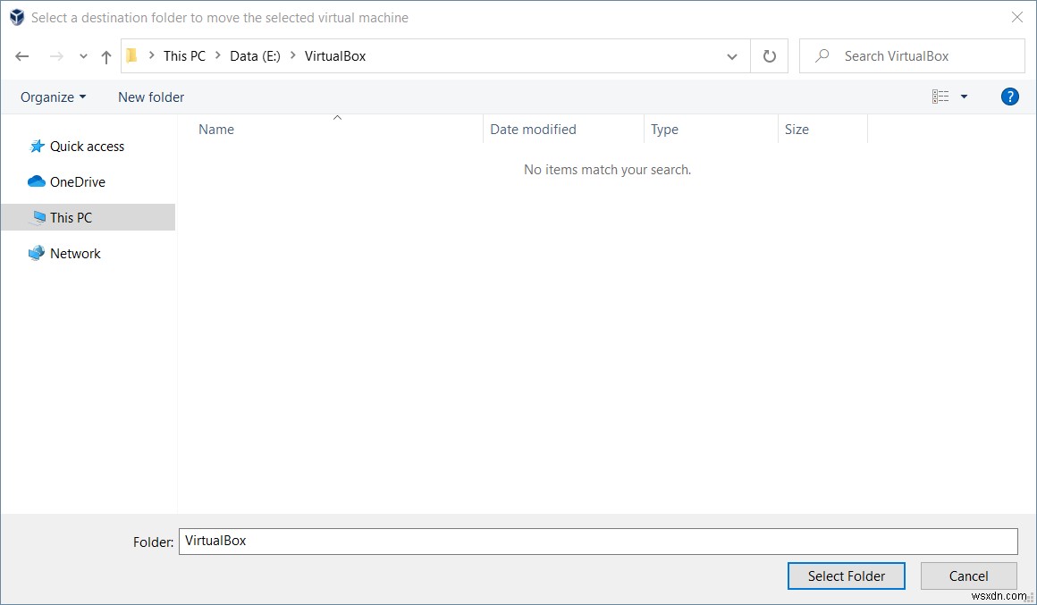 VirtualBox 가상 머신 폴더를 새 위치로 이동하는 방법