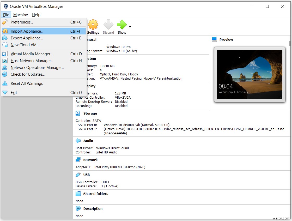 Oracle VM VirtualBox 가상 머신 내보내기 및 가져오기 완벽 가이드