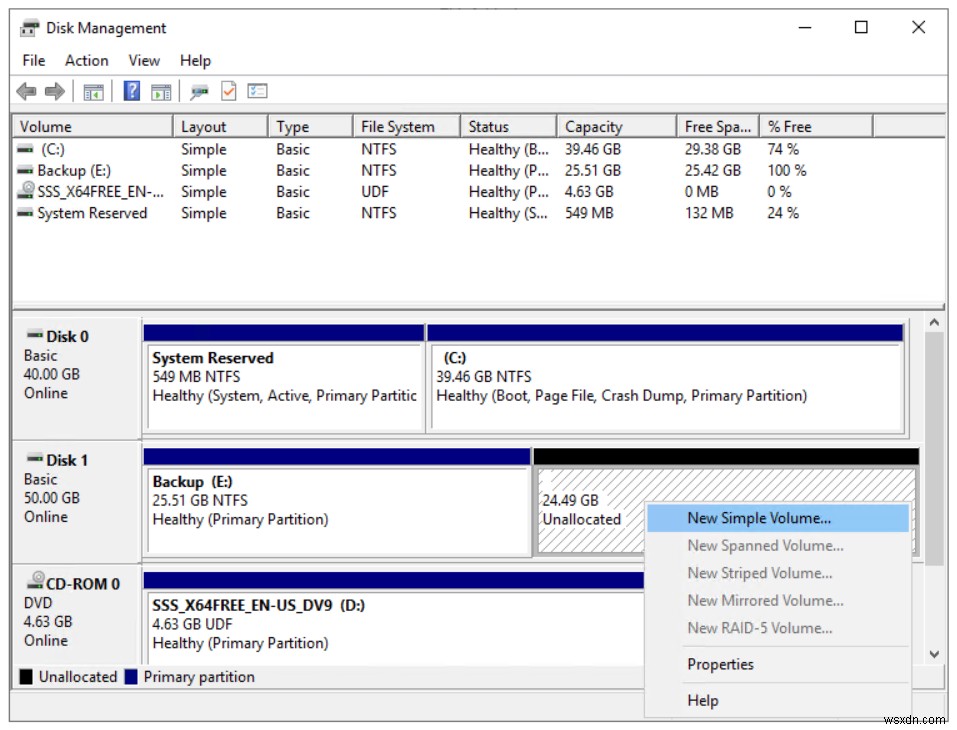 Hyper-V 2019 가상 머신에서 볼륨 축소 및 확장하는 방법