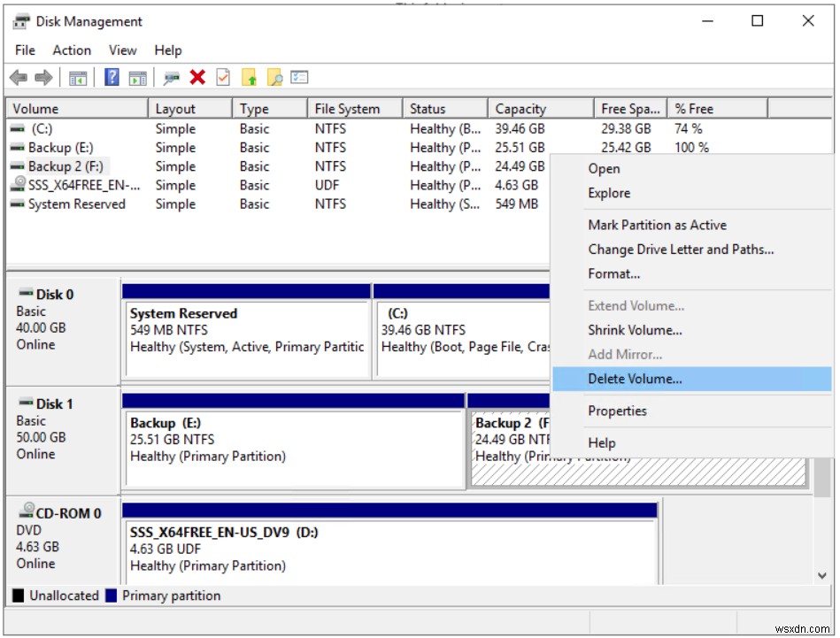Hyper-V 2019 가상 머신에서 볼륨 축소 및 확장하는 방법