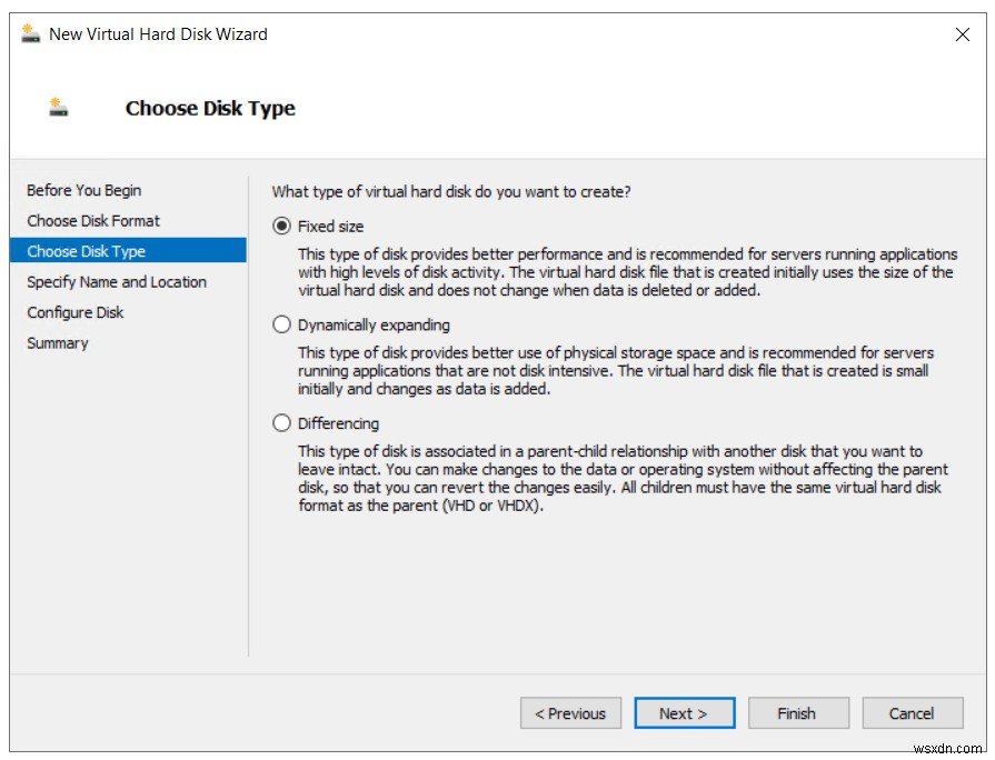 Hyper-V 2019 가상 머신에 가상 디스크를 추가하는 방법