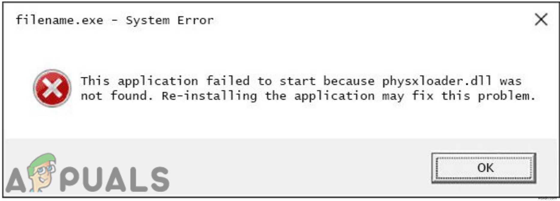Windows에서 PhysXLoader.dll이 없습니다 오류를 수정하는 방법