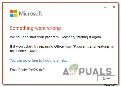 Microsoft 오류 코드 0x426-0x0 해결 방법 총정리