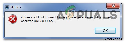 Windows 7/8/10에서 iTunes 오류 0xE8000065 해결하는 방법 총정리