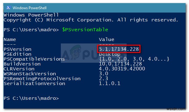 Windows 10, 8, 7에서 PowerShell 버전 확인하는 방법