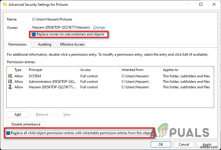Windows  컨테이너에서 개체를 열거하지 못했습니다  오류 해결 방법