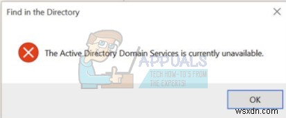 [해결] Windows 7/8/10에서  Active Directory 도메인 서비스를 현재 사용할 수 없습니다  오류 수정하는 방법