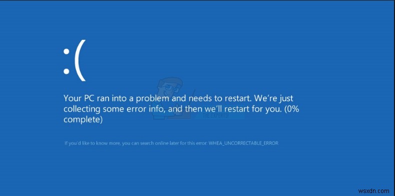 Windows 7·8·10에서 WHEA_UNCORRECTABLE_ERROR 블루스크린 오류 해결하는 방법