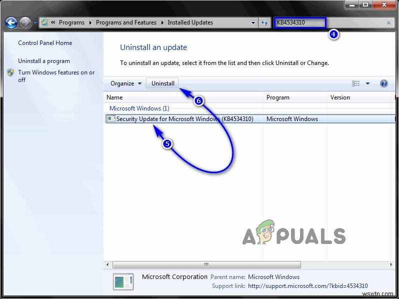 Windows 7 최종 업데이트(KB4534310) 후 바탕화면 배경이 사라질 때 해결 방법