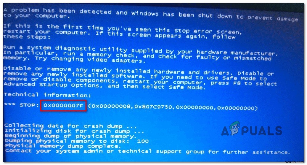 0x0000007F 블루스크린(BSOD) 오류 원인 및 해결 방법 총정리