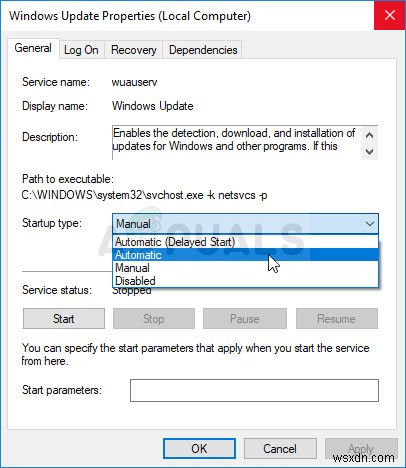 Windows 업데이트 서비스가 실행되지 않는 오류 해결 방법