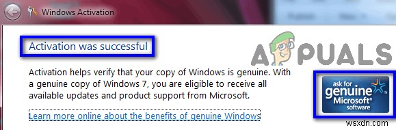 Windows 7 정품 인증 여부 확인하는 방법