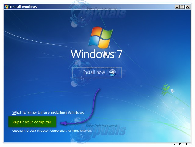 Windows 7 시동 복구(Startup Repair) 실행 방법 총정리