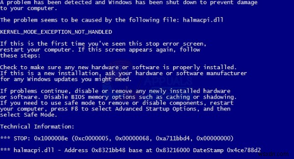 Windows 7 블루스크린 오류(halmacpi.dll, ntkrnlpa.exe, tcp.sys) 해결 방법 총정리
