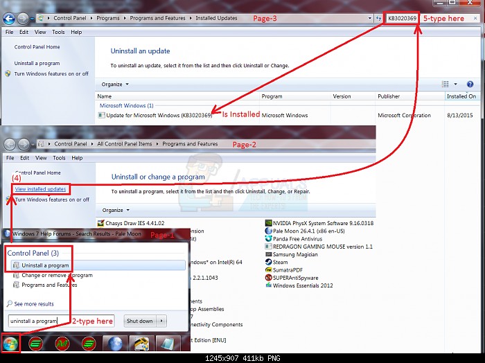 KB3125574 업데이트가 Windows 7에서 멈추거나 설치되지 않을 때 해결 방법