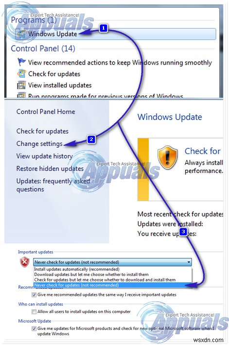 [해결] Windows 7  현재 업데이트를 확인할 수 없습니다  오류 고치는 4가지 방법