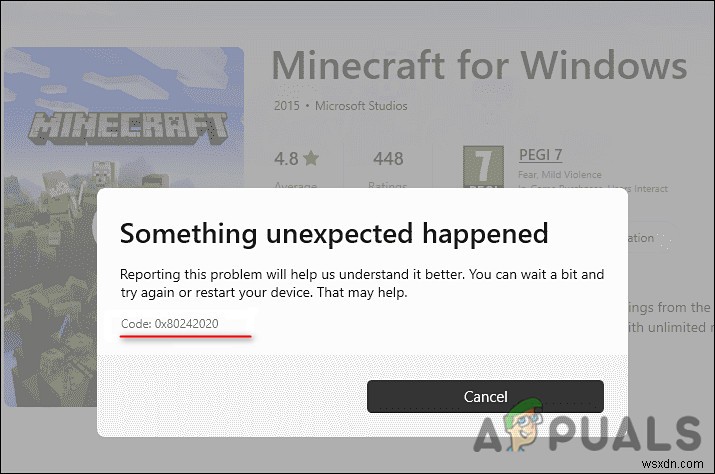 Windows에서 Microsoft Store 오류 코드 0x80242020 해결하는 완벽 가이드