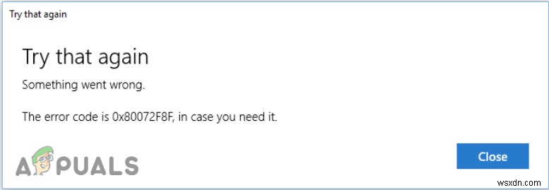 Microsoft Store 오류 코드 0x80072f8f 해결 방법 총정리