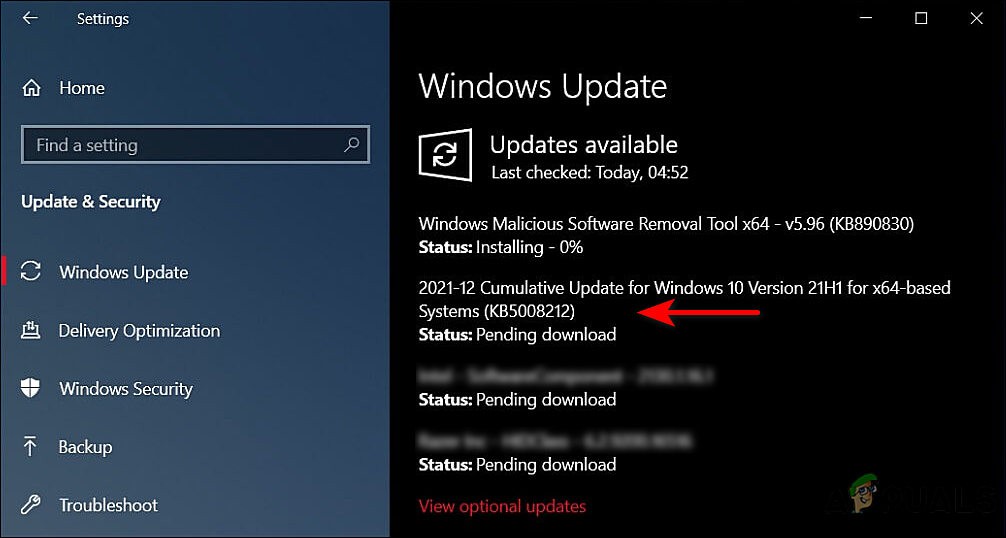 Windows 10 누적 업데이트 KB5008212 설치 오류 해결 방법 총정리