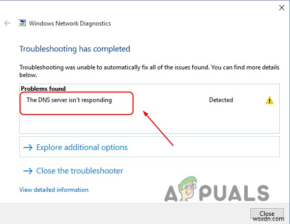 Windows에서 DNS 서버가 응답하지 않습니다 오류를 해결하는 방법